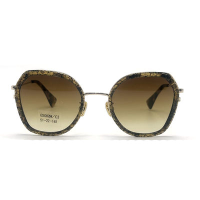 좋은 가격 BS002M 다각형 눈 모양의 아세테트 금속 안경 온라인으로