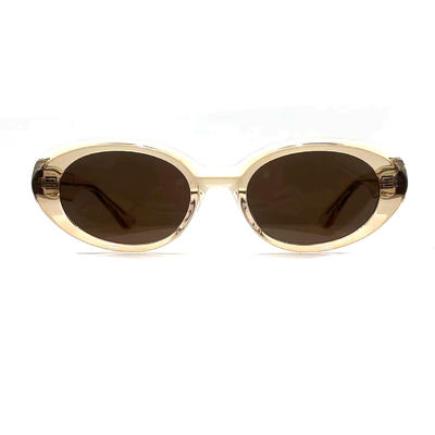 좋은 가격 아세테트 프레임 선글라스 패션 타원형 눈 모양 및 클래식 프레임 스타일 모델 AS075, 선글라스 제조업체 OEM/ODM 온라인으로